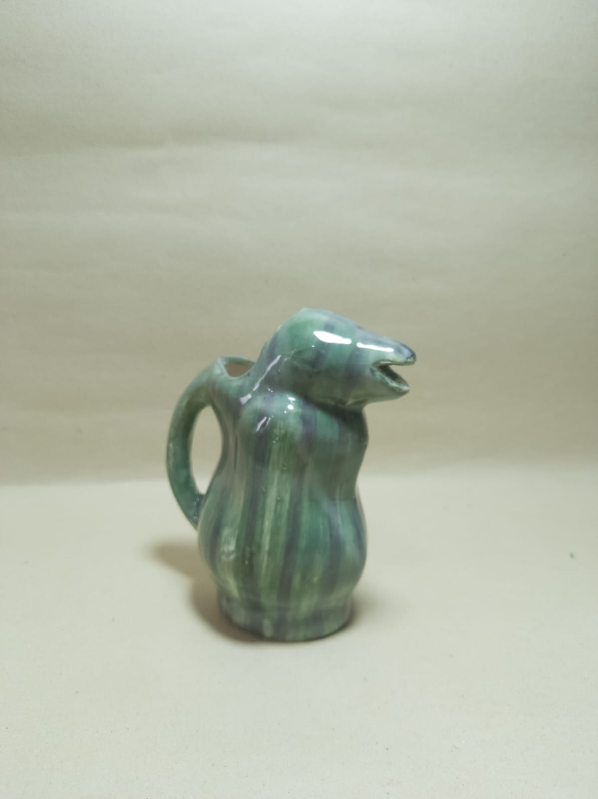 Jarra pajaro verde esmeralda