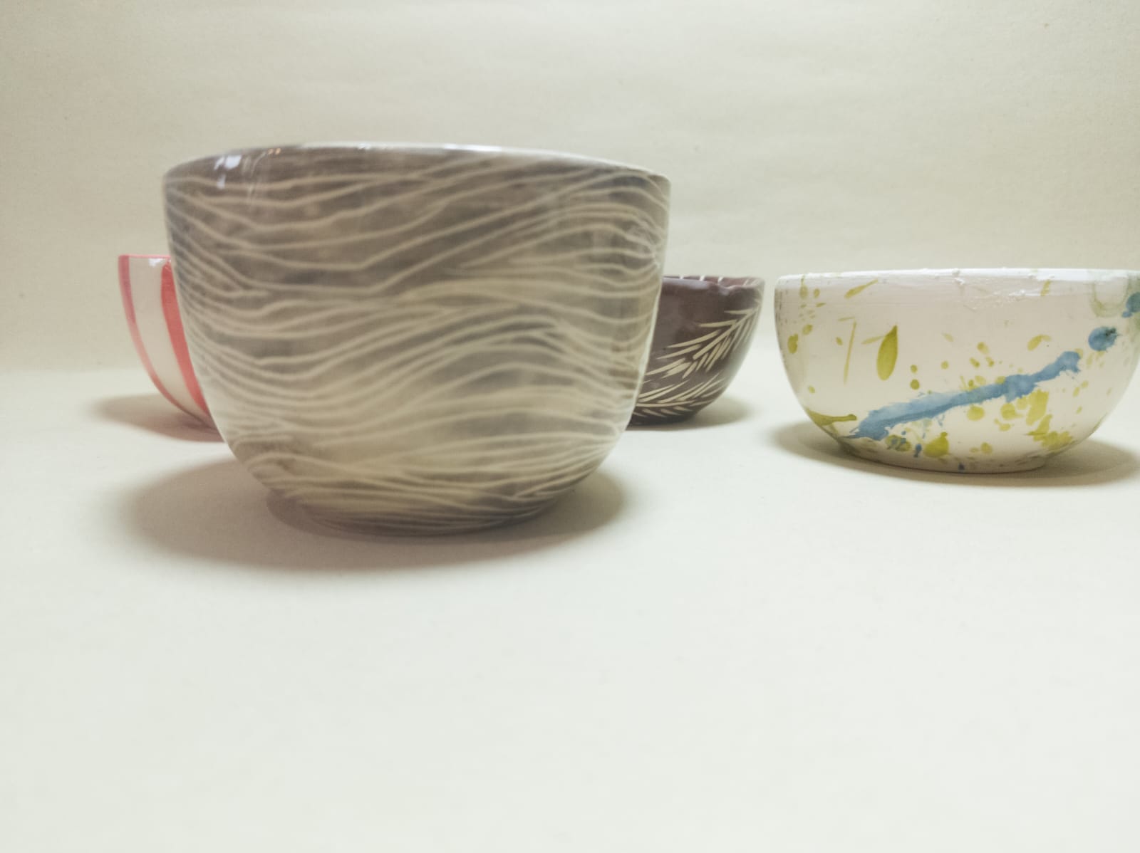 Bowls esgrafiado gris