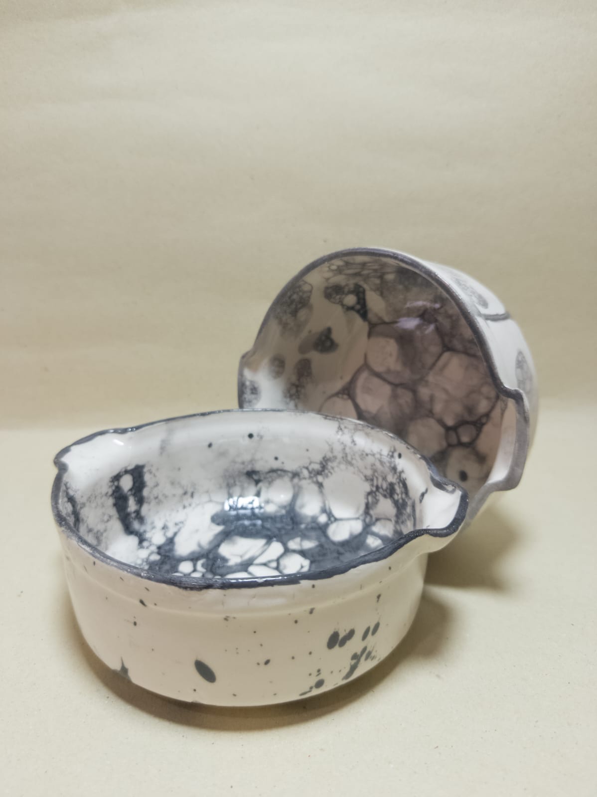 Bowls burbujas negro y rosa